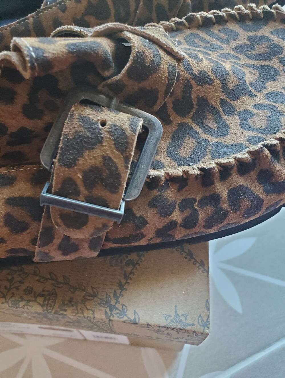 Free People After Riding Mules Leopard Print New With Box Size 10 - Picture 5 of 7